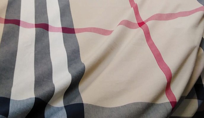 Washed Cotton Burberry Square