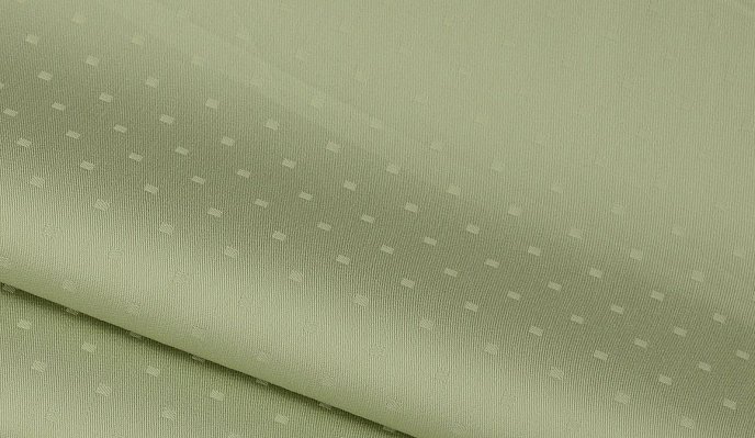 Premium Woven Cotton Sateen Geometry Olive